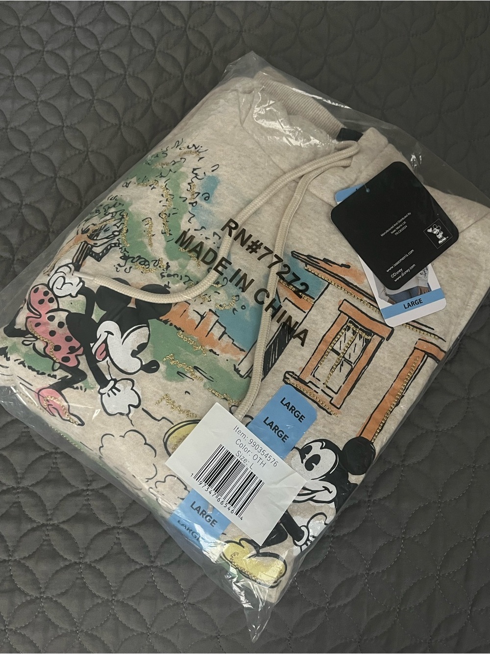 NEW DISNEY Mickey & Minnie Graphic Hoodie